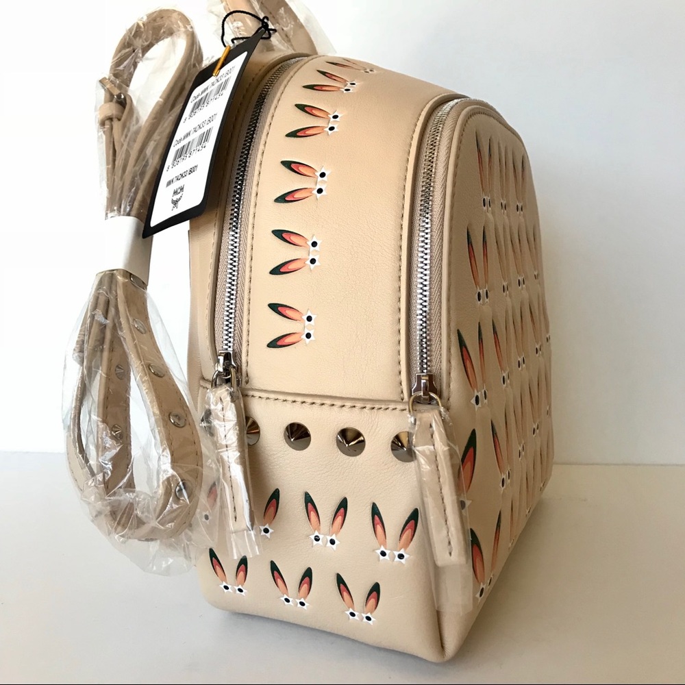 SOLD ! MCM Star Bunny Mini Leather Backpack - Picture 7 of 8